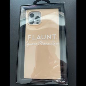 Flaunt iPhone 12 Pro Max Nude Almond Square Case